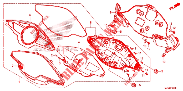 KOMBIINSTRUMENT für Honda VFR 800 F 2014