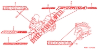 EMBLEM/STREIFEN für Honda FORZA 250 Color Order Plan 2001