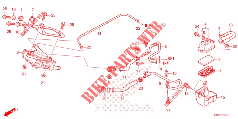 LUFTFILTER für Honda TRX 250 FOURTRAX RECON MANUAL 2024