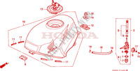 KRAFTSTOFFTANK für Honda NSR 75 REPSOL 2000