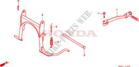 STAENDER/KICKSTARTER ARM für Honda SFX 50 MOPED 1997