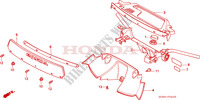 LENKERGRIFF/LENKER DECKEL/WIND SCREEN für Honda LEAD 50 Kumamoto factory 1990