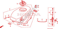 KRAFTSTOFFTANK für Honda NSR 50 2000