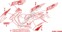 STREIFEN(1) für Honda X8R 50 SUPER SPORT MOPED 1998