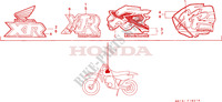 MARKE(XR80RM/RN/RP/RR) für Honda XR 80 1992
