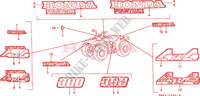 MARKE/EMBLEM(2) für Honda TRX 300 FOURTRAX 1997
