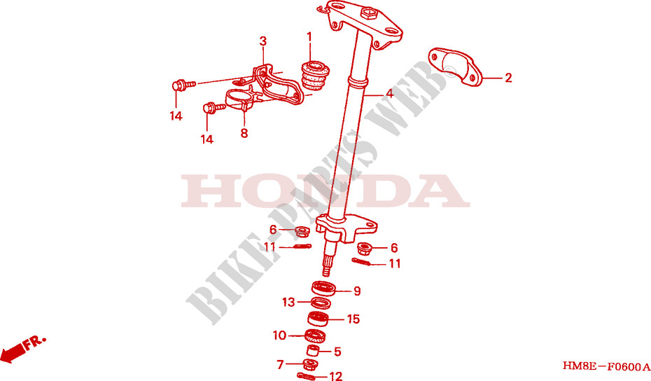 LENKWELLE für Honda TRX 250 FOURTRAX RECON Standard 2003