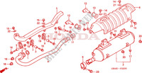 ABGAS SCHALLDAEMPFER für Honda FOURTRAX 350 RANCHER 4X4 Electric Shift 2003