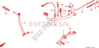PEDAL/KICKSTARTER ARM für Honda CG 125 CARGO ASIENTO INDIVIDUAL 1998