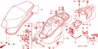 SITZ/HANDGEPAECKFACH für Honda AROBASE 150 2005
