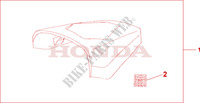 SITZHAUBE SILVER für Honda CBR 125 BLUE 2005