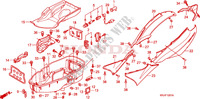 GEHAEUSEABDECKUNG/HANDGEPAECKFACH (FES1257/A7)(FES1507/A7) für Honda S WING 150 FES SPECIAL 2007