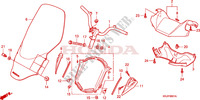 ROHRGRIFF/GRIFFABDECKUNG(FES1257/A7)(FES1507/A7) für Honda S WING 150 FES SPECIAL 2007