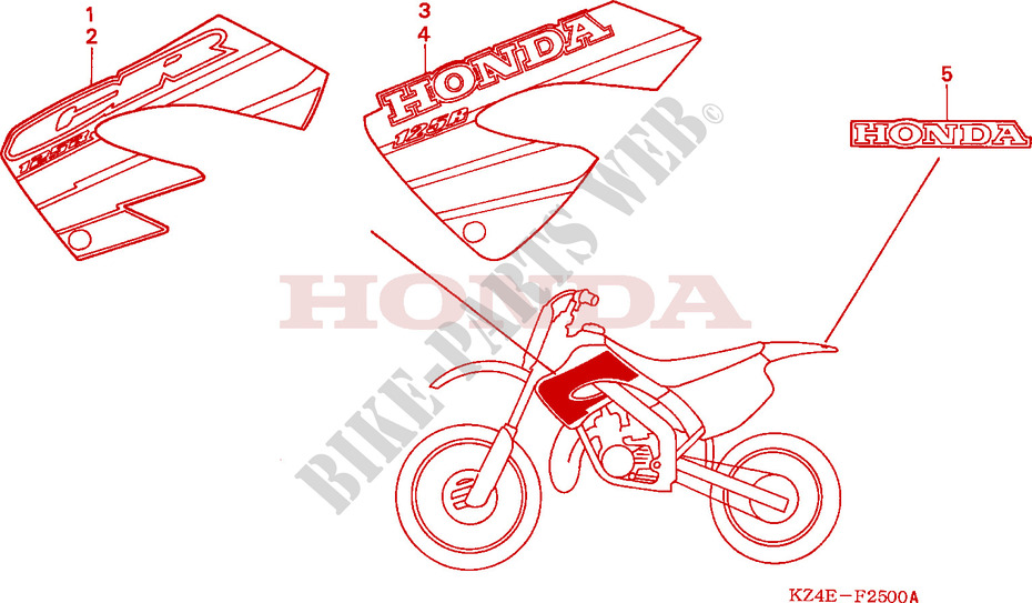 MARKE für Honda CR 125 R 2000