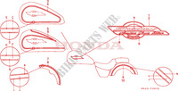 STREIFEN/MARKE (VT1100C2) für Honda VT 1100 SHADOW C2 white ribbon tire 1997