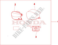 SATTELTASCHEN für Honda CBR 1100 SUPER BLACKBIRD 2002