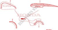 STREIFEN/MARKE für Honda VT 1100 SHADOW C3 AERO 2002