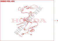 KOPFHOERER für Honda DEAUVILLE 650 50HP 2002