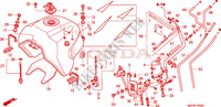 KRAFTSTOFFTANK für Honda XL 1000 VARADERO BLEU ROUGE 2006