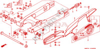 SCHWINGE für Honda XL 1000 VARADERO ABS AUTRES COULEURS 2006