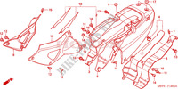 SITZVERKLEIDUNG/SEITENABDECKUNG für Honda XL 1000 VARADERO ABS BLUE RED 2006