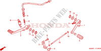 BREMSPEDAL/SCHALTPEDAL für Honda CBR 600 ROSSI 2002