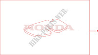 TOP BOX MAT für Honda TRANSALP 650 ED 2005