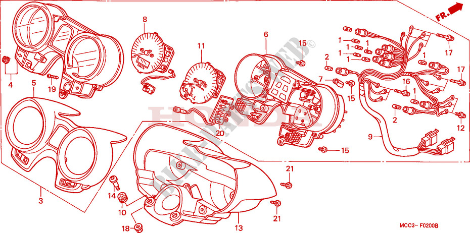 MESSGERAET für Honda CB 1100 X11 2000