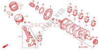 KURBELWELLE/KOLBEN für Honda CBR 929 RR FIREBLADE 2000