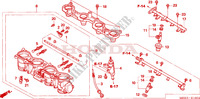 DROSSELKLAPPENGEHAEUSE (CBR600RR5/6) für Honda CBR 600 RR MOVISTAR 2006