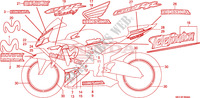STREIFEN(5) für Honda CBR 600 RR MOVISTAR 2006