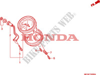 MESSGERAET für Honda SHADOW VT 750 BLACK 2011