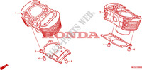 ZYLINDER für Honda SHADOW VT 750 BLACK 2011