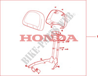 BACKREST  *NHB01* für Honda 700 DN01 2009