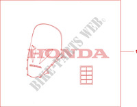 HOHE WINDSCHEIBE für Honda 700 DN01 2010