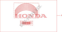 KIT RADAUFKLEBER für Honda 700 DN01 2010