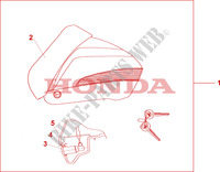 TOPCASE CRUASING B*NHB01* für Honda 700 DN01 2009