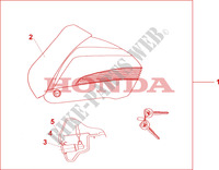 TOPCASE CRUASING *NHA66P* für Honda 700 DN01 2009
