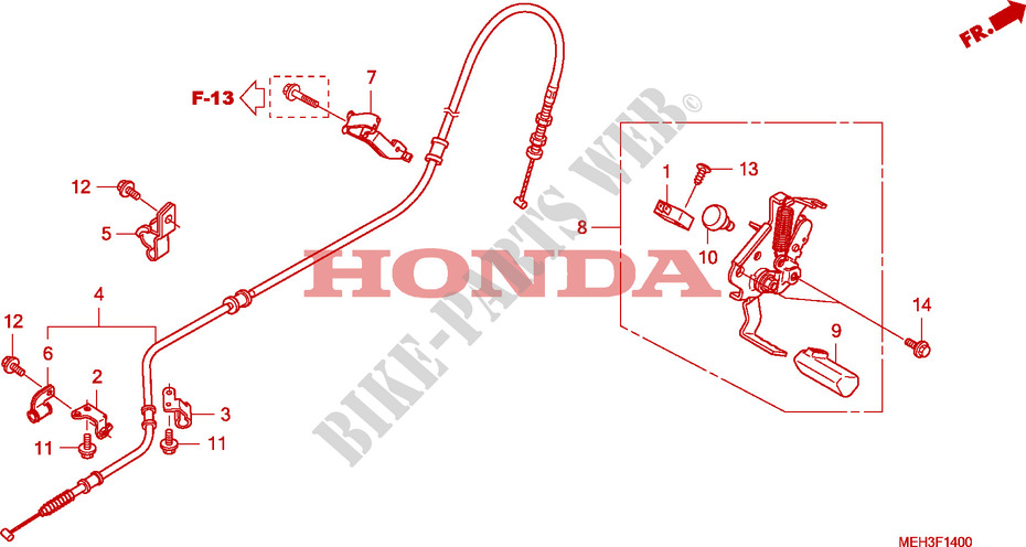 HANDBREMSE für Honda 700 DN01 2009