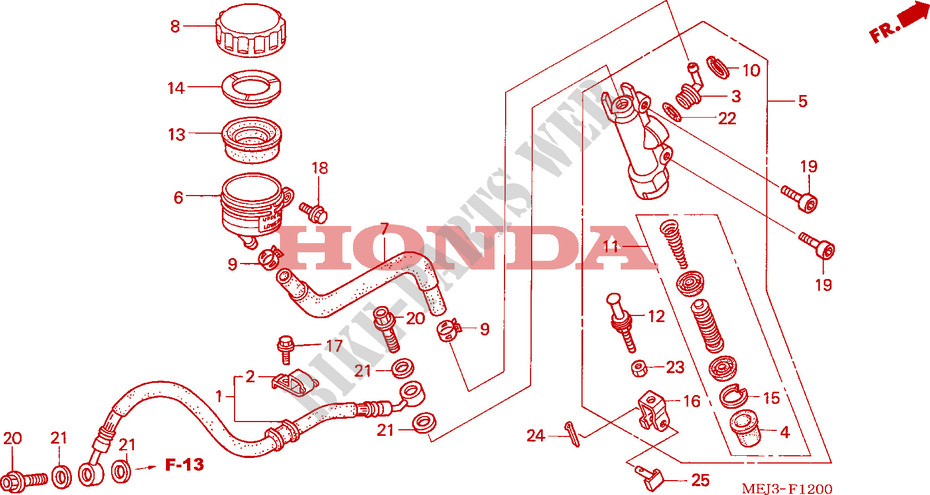 HAUPTBREMSZYLINDER, H.(CB1300/F/F1/S) für Honda CB 1300 2003