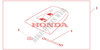 SITZHAUBE WINNING RED für Honda CBR 1000 RR FIREBLADE REPSOL 2007