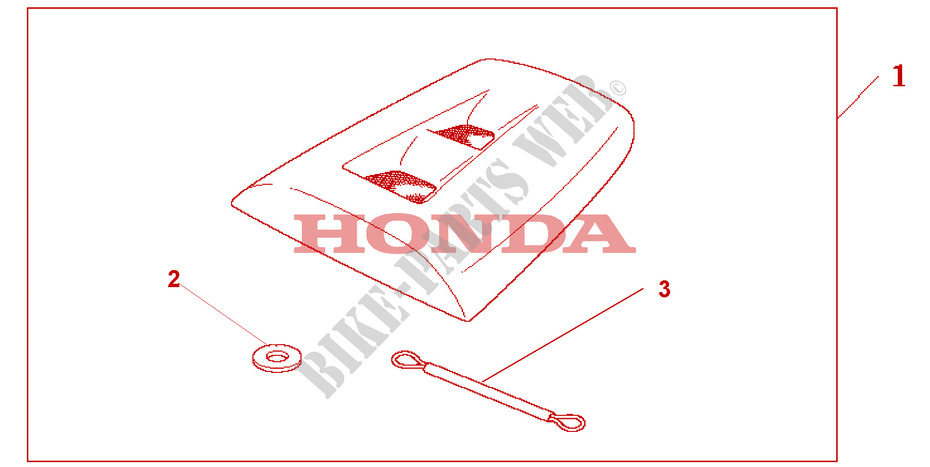 SEAT COWL  *NH1* für Honda CBR 1000 RR FIREBLADE 2004