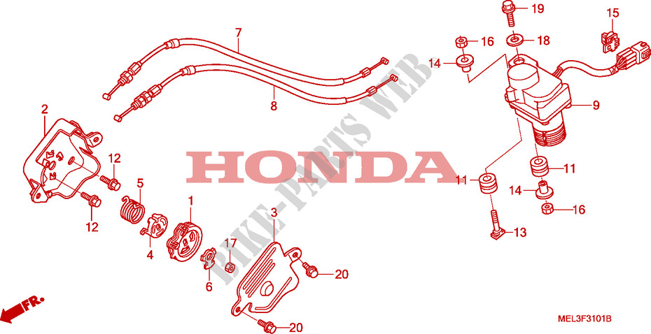 SERVOMOTOR  für Honda CBR 1000 RR FIREBLADE 2006