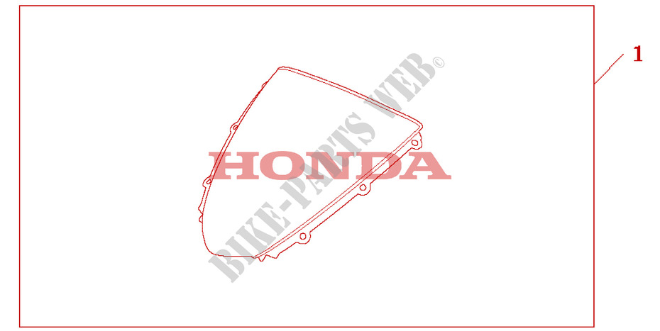 WINDSCHEIBE für Honda CBR 1000 RR FIREBLADE 2004