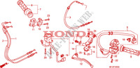 HEBELGRIFF/SCHALTER/KABEL für Honda CBR 600 RR ABS TRICOLORE 2011