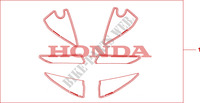 Rennaufkleber Kit für Honda CBR 600 RR ABS PRETO 2011