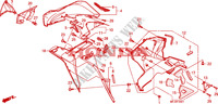 UNTERER WINDLAUF(R.)(CBR600RR9,A,B/RA9,A,B) für Honda CBR 600 RR ABS BLACK 2011