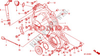KURBELGEHAEUSEABDECKUNG für Honda CBR 1000 RR FIREBLADE ORANGE 2010