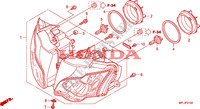 SCHEINWERFER für Honda CBR 1000 RR FIREBLADE ABS REPSOL 2011