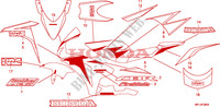 STREIFEN/MARKE(5) für Honda CBR 1000 RR FIREBLADE ABS TRICOLOUR 2011